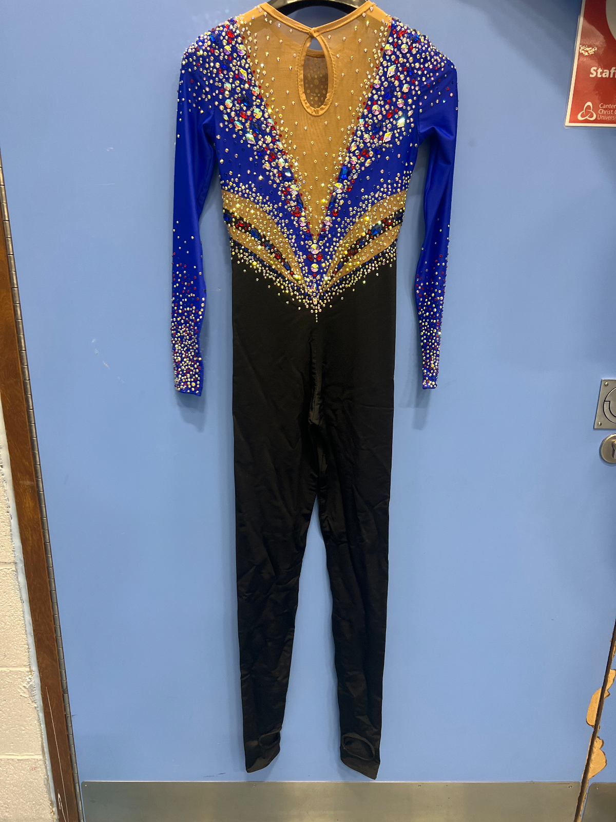 Blue & Gold Rhythmic Gymnastics Leotard -  Very Good! — photo 4