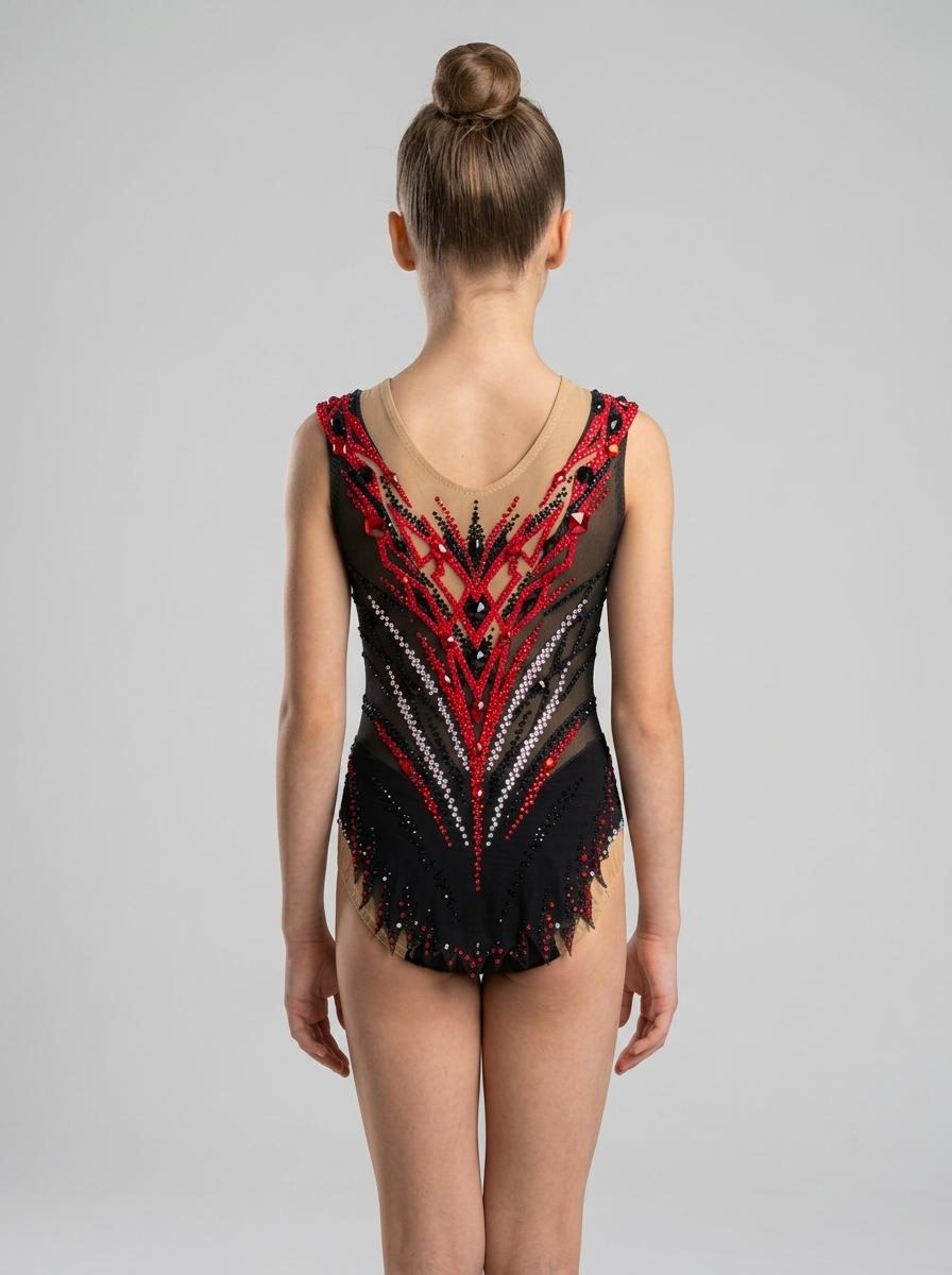 Luxury rhythmic gymnastics leotard  Preciosa + luxury Chinese crystals — photo 2