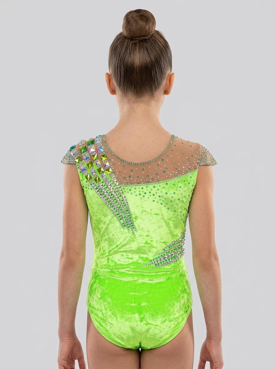 Designer exclusive velour leotard hade made for gymnastics — photo 2