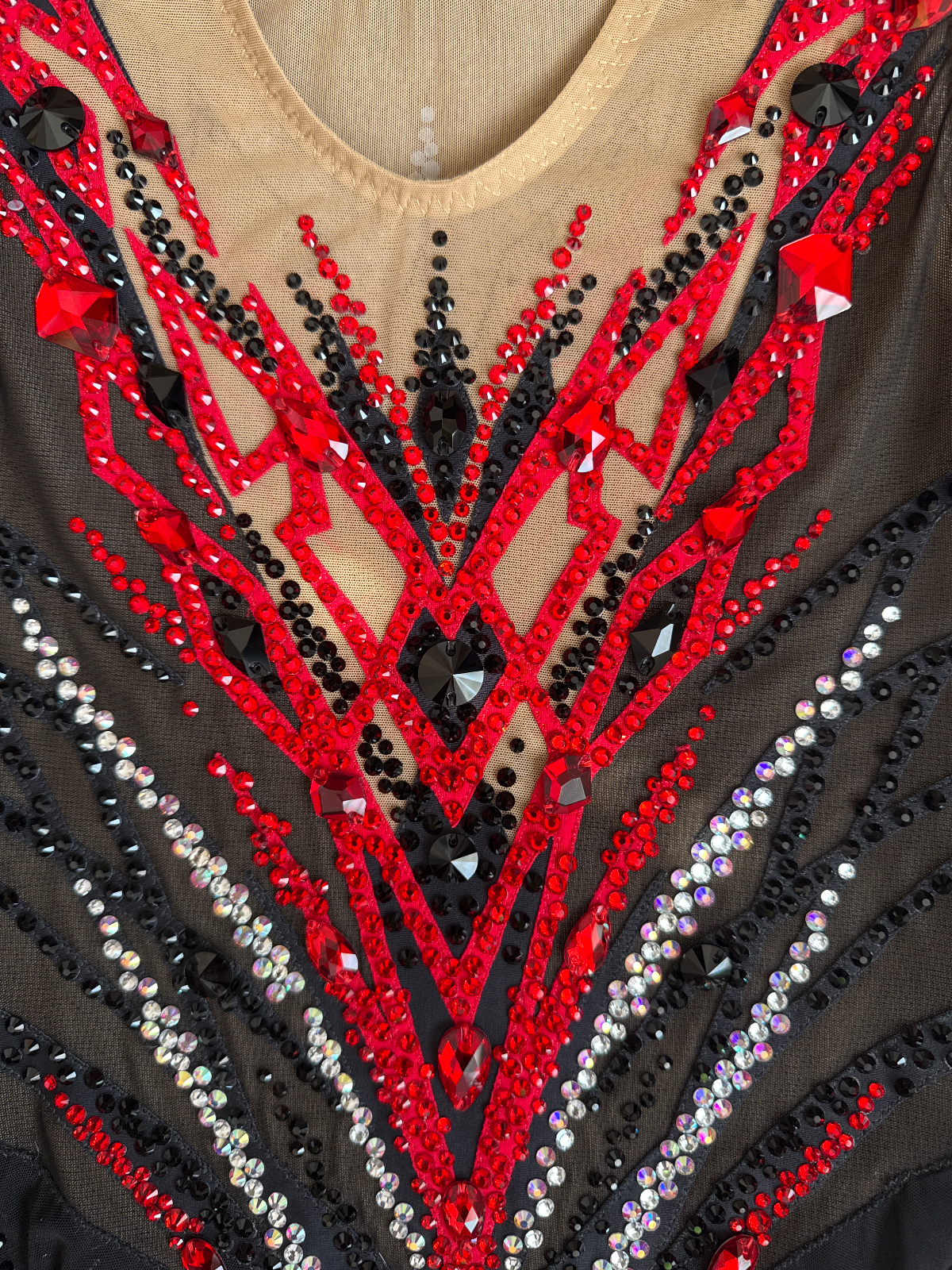Luxury rhythmic gymnastics leotard  Preciosa + luxury Chinese crystals — photo 5