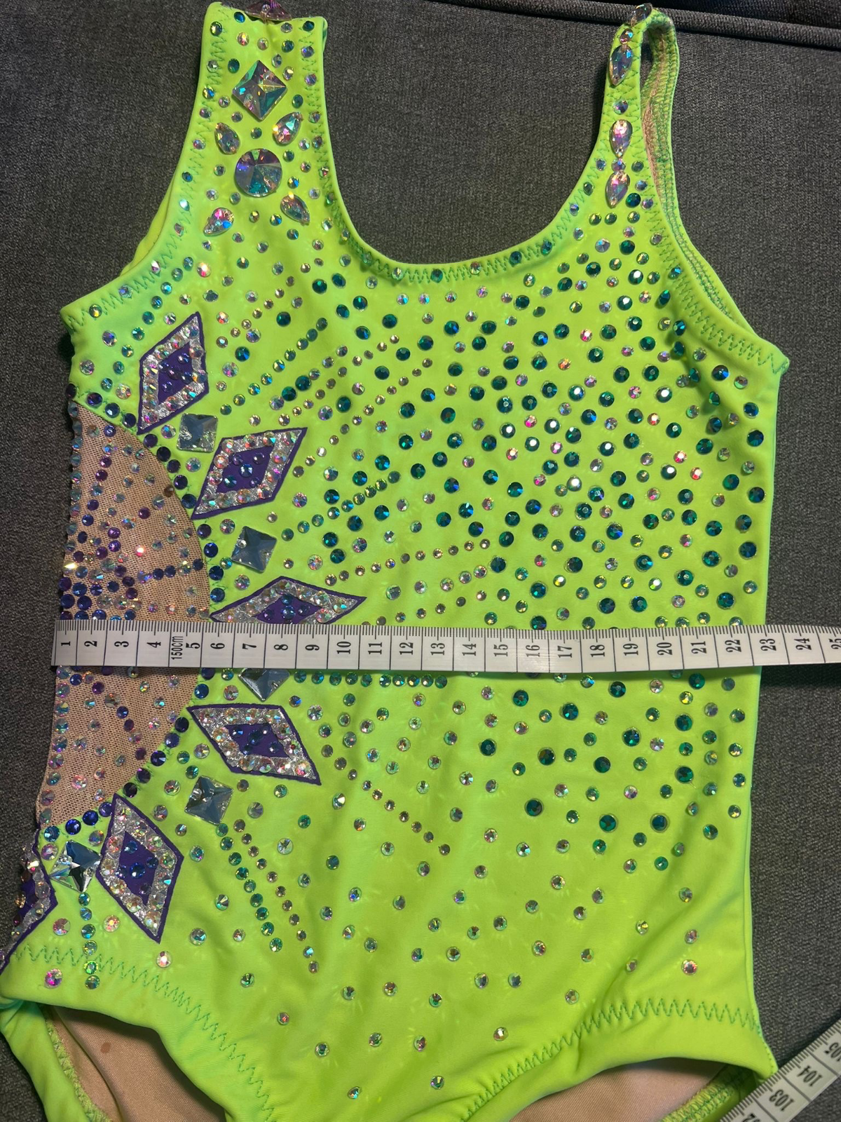 Green leotard for gymnastics — photo 6