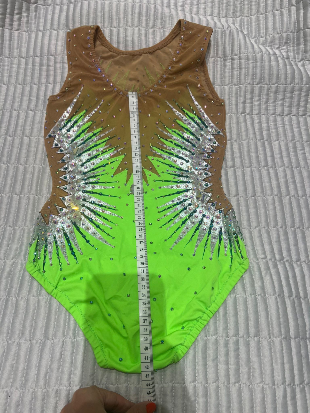 Green leotard for gymnastics — photo 8