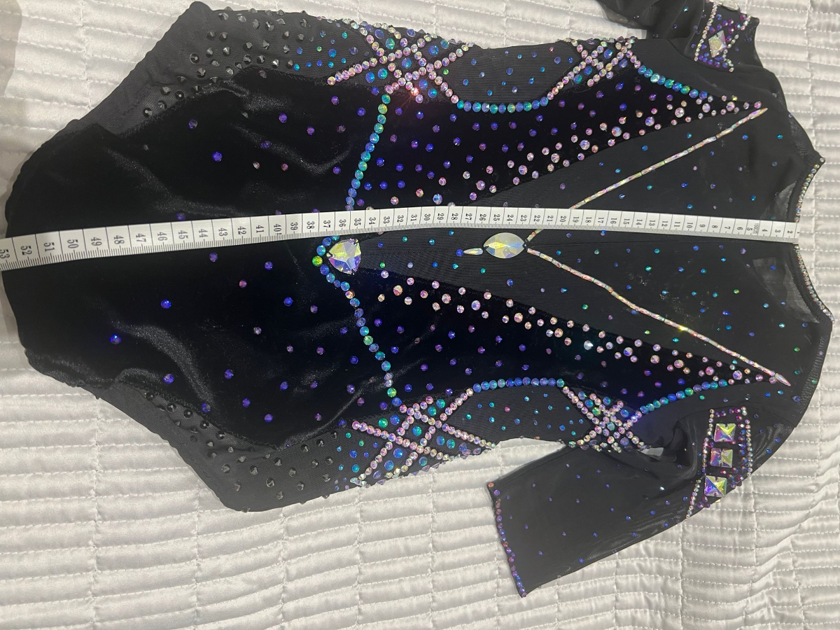 Designer exclusive velour leotard Hade made for gymnastis — photo 6