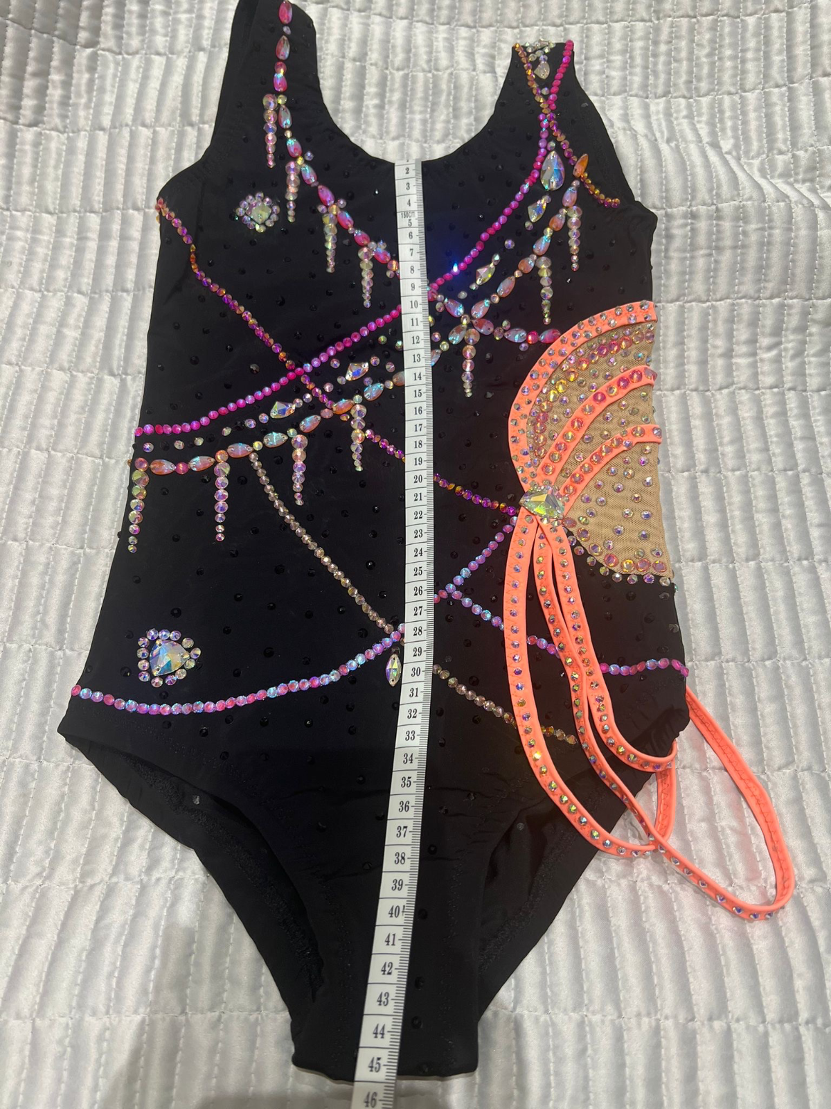 Купальник для художественной гимнастики "Черная Жемчужина" для девочки 8 лет — photo 6