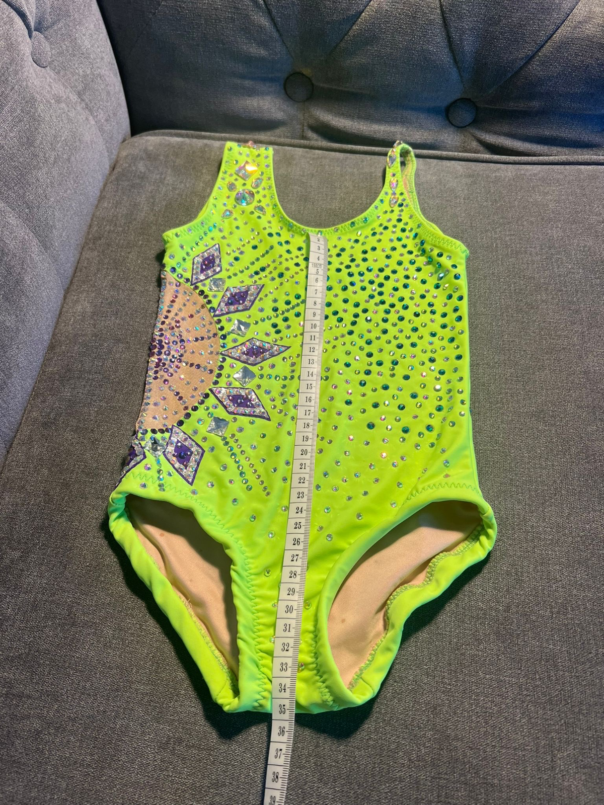 Green leotard for gymnastics — photo 5