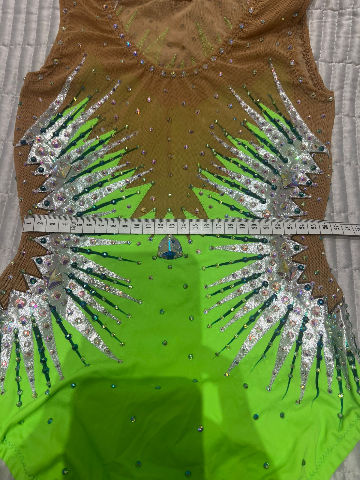 Green leotard for gymnastics — photo 7