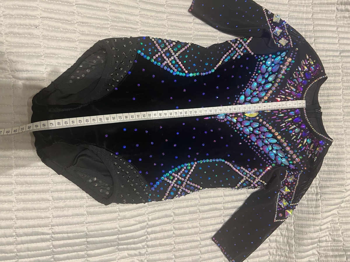 Designer exclusive velour leotard Hade made for gymnastis — photo 5