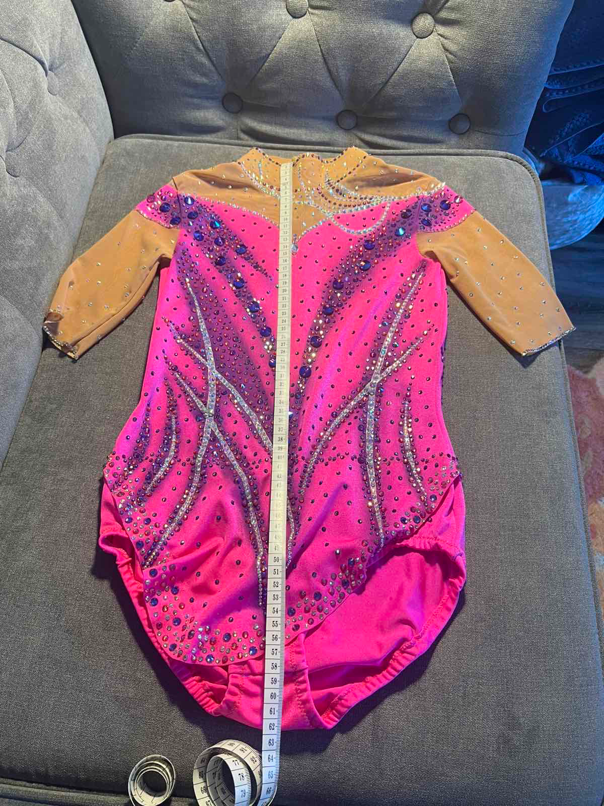 Rhythmic gymnastics leotard, bright, for age 12 years — photo 5