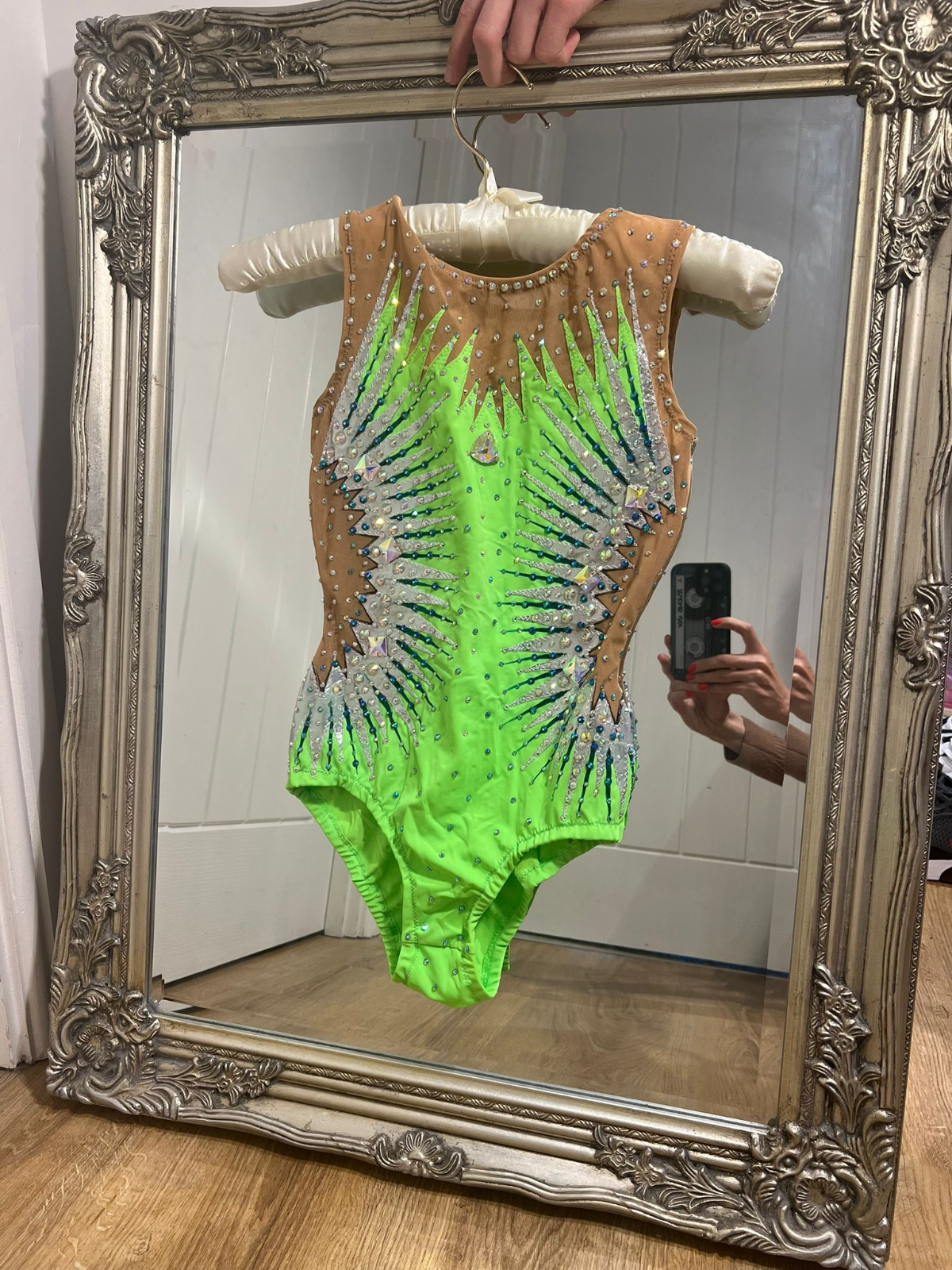 Green leotard for gymnastics — photo 5