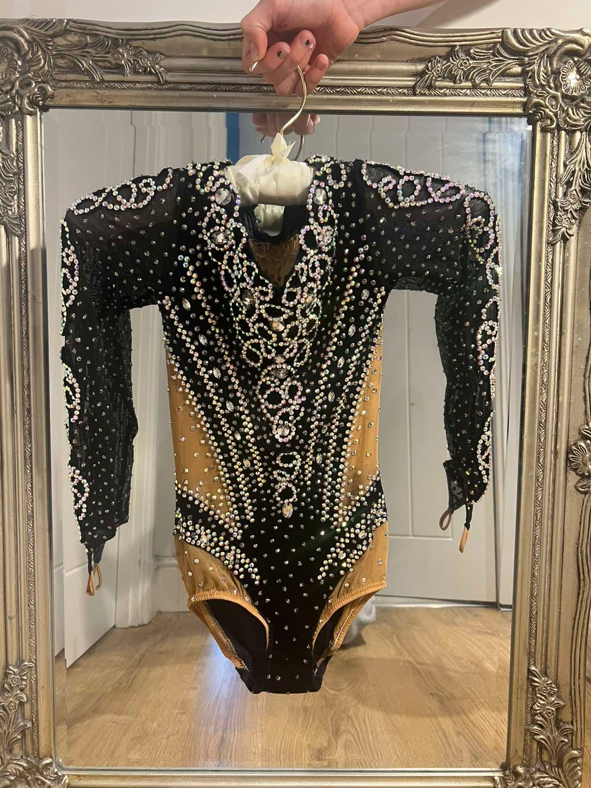 Rhythmic gymnastics leotard: "Night Glow" for 8 years — photo 3