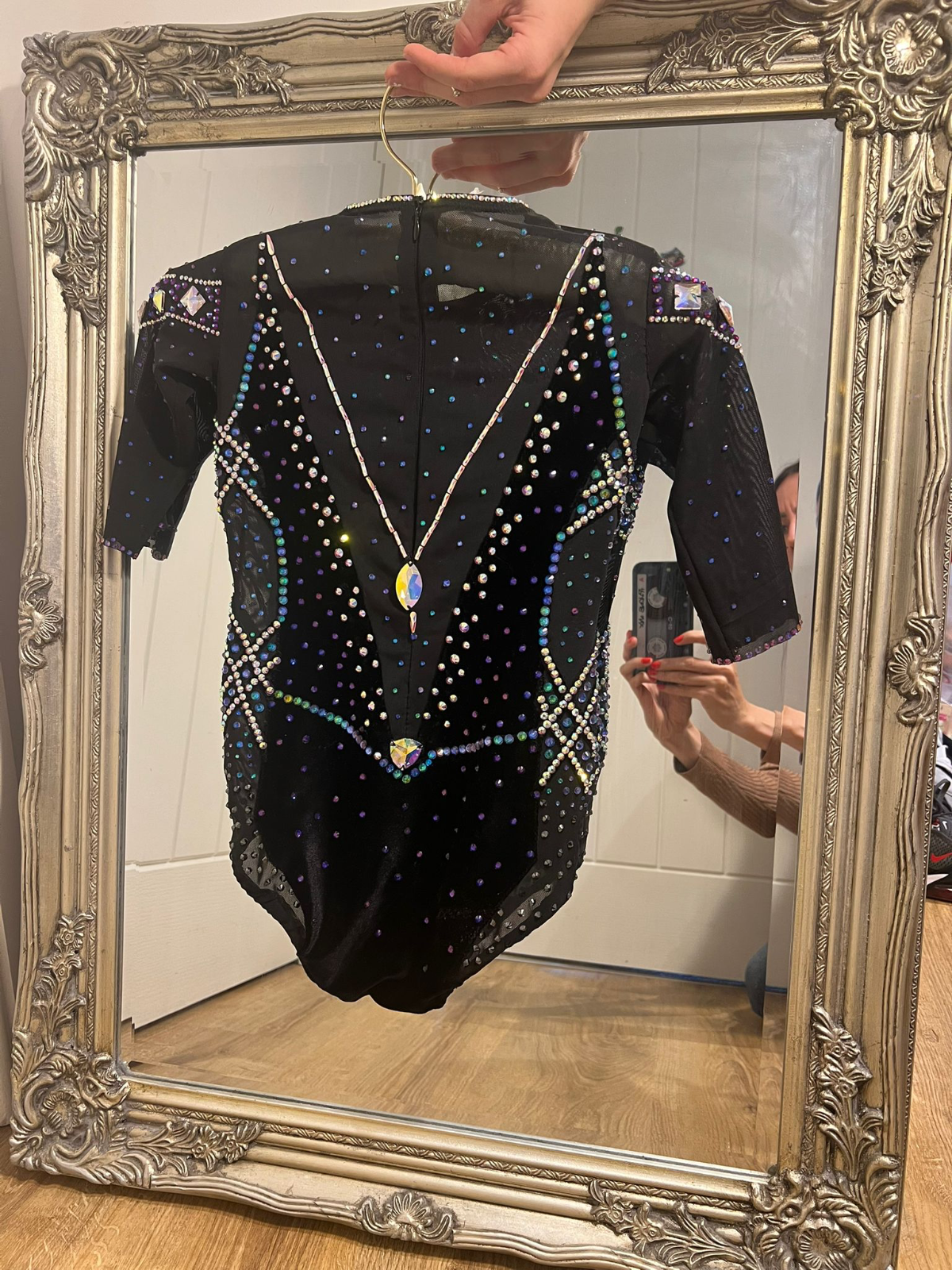 Designer exclusive velour leotard Hade made for gymnastis — photo 4