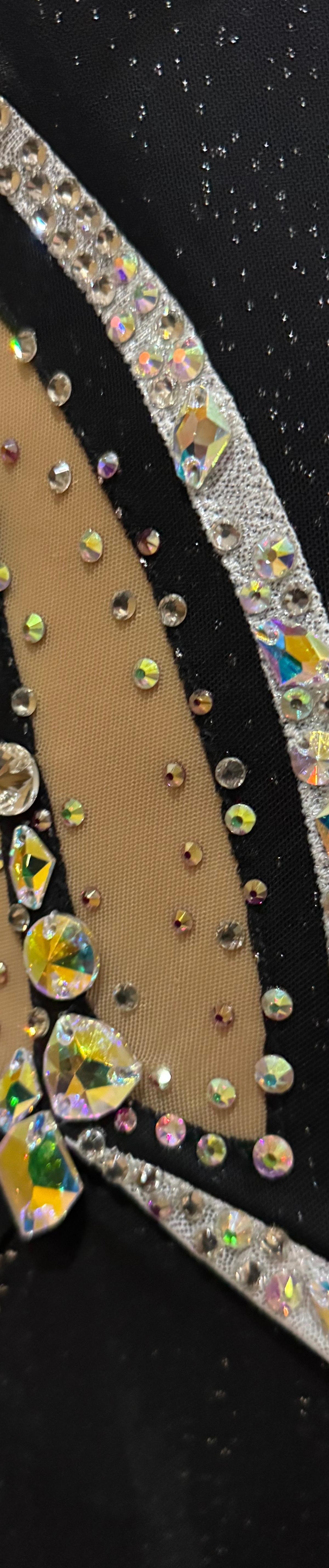 Black Leotard with Classic Jacket Imitation with pink bow — photo 5